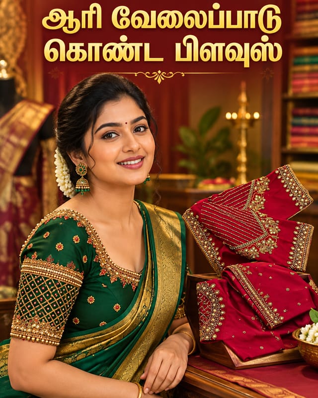 ஆரி வேலைப்பாடு கொண்ட பிளவுஸ் – sales poster