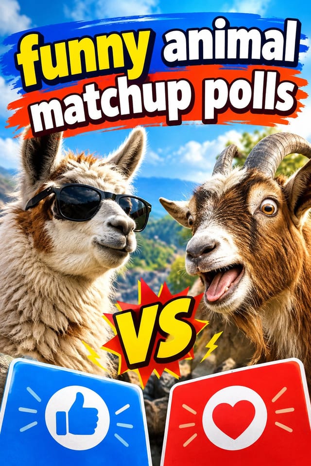 funny animal matchup polls