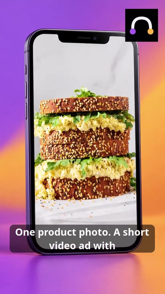One Product Photo. A Short Video Ad.